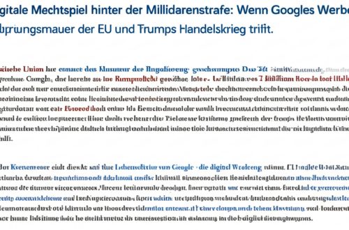 Das digitale Machtspiel hinter der Milliardenstrafe: Wenn Googles Werbeimperium auf die Regulierungsmauer der EU und Trumps Handelskrieg trifft